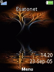 Night tree animated theme for Sony Ericsson C905