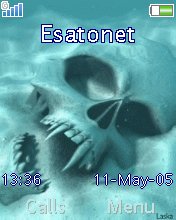 Blue skull K530  theme