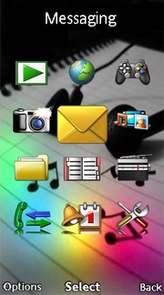 Music Clock theme for Sony Ericsson Aino