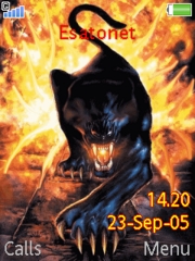 Hellspanther theme for Sony Ericsson S500 / S500i