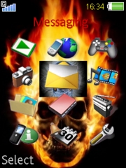 Hellspanther theme for Sony Ericsson S500 / S500i