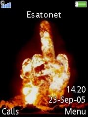 Fuck Off Bomb K800 / K800i theme