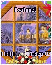 ChristmasWindow k700 theme