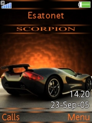 Black scorpion W580 theme