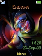 Abstract light theme for Sony Ericsson zylo