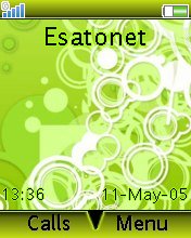Green Circles K550  theme