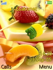 Fruit mix theme for Sony Ericsson W850 Walkman