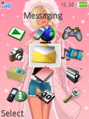 Cute theme for Sony Ericsson W888