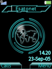 Globe earth K800 / K800i theme