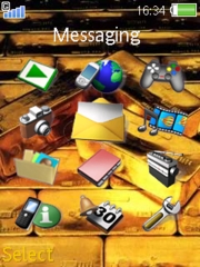 Glitter and Gold W880  theme