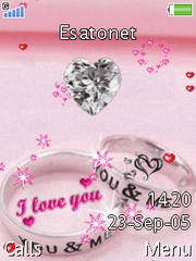 Black love theme for Sony Ericsson W580 / W580i