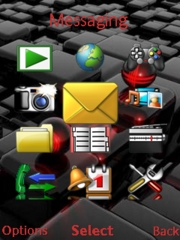 Black Cubes W705  theme