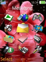 Pink flower K770  theme