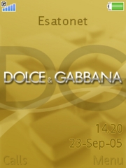 Dolce & Gabbana theme for Sony Ericsson K800