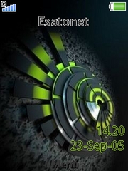 Black and Green theme for Sony Ericsson C905