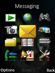 Black and Green theme for Sony Ericsson W902