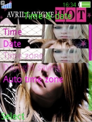 Avril green and pink 