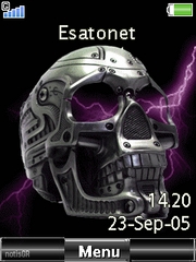 Metalic Skull W995  theme