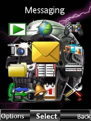 Metalic Skull W995  theme