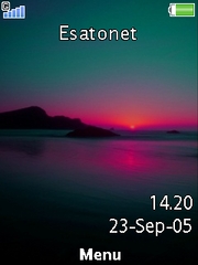 Red Sunset theme for Sony Ericsson Elm