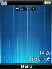 Deep Blue theme for Sony Ericsson C905