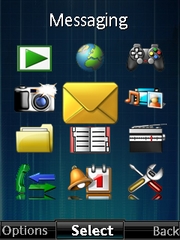 Deep Blue theme for Sony Ericsson W902