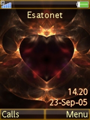 Love heart W580 theme