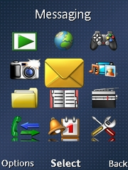 Dark Blue theme for Sony Ericsson W902
