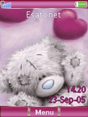 Me 2 u pink W595  theme