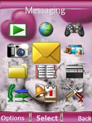 Me 2 u pink theme for Sony Ericsson C702
