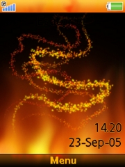 Fires theme for Sony Ericsson K850