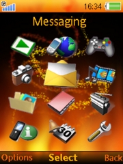 Fires theme for Sony Ericsson K850