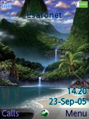 Beach of Paradise K810 theme