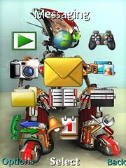 Shiny robot theme for Sony Ericsson C902