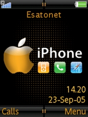 Iphone orange K800 / K800i theme