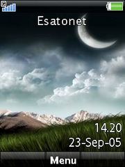 Moon theme for Sony Ericsson zylo