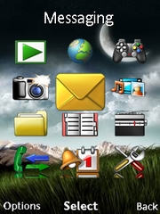 Moon theme for Sony Ericsson zylo