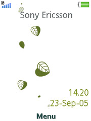 Greenheart theme for Sony Ericsson W705