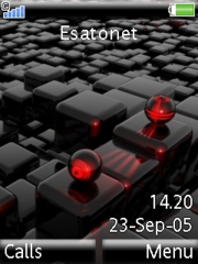 Red orbs K810 theme