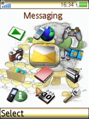 Champagne theme for Sony Ericsson W580 / W580i