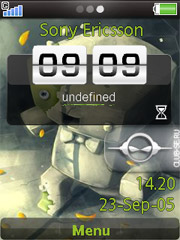 Robot Flash theme theme for Sony Ericsson zylo