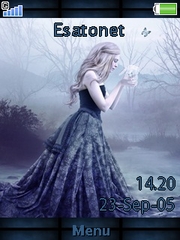 Girl In Forest Cedar  theme