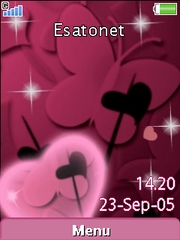 Pink Love theme for Sony Ericsson G705