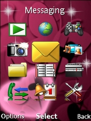 Pink Love theme for Sony Ericsson G705