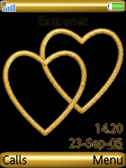Golden Hearts K800 / K800i theme
