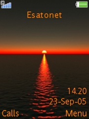 Sunset K810 theme