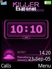 Clock 3 W580 theme