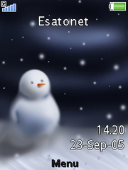 Snowman theme for Sony Ericsson G705