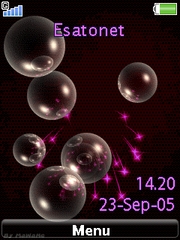 Bursting Bubbles W705  theme
