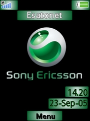 Sony Ericsson Green theme for Sony Ericsson W705